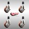 Service Caster 4 Inch 316SS Maroon Poly Swivel 1-7/8 Inch Expanding Stem Caster Set Brake SCC SCC-SS316EX20S414-PPUB-MRN-TLB-178-4 - alternate 3